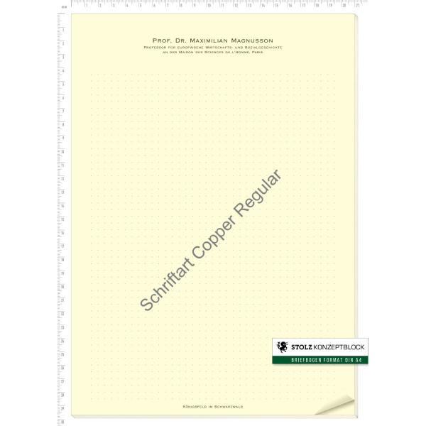 STOLZ Konzeptblock A4 punktiert (Copper Regular)
